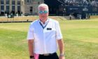 Portlethen's David Fleming in his role as a referee at the 150th Open Championship.