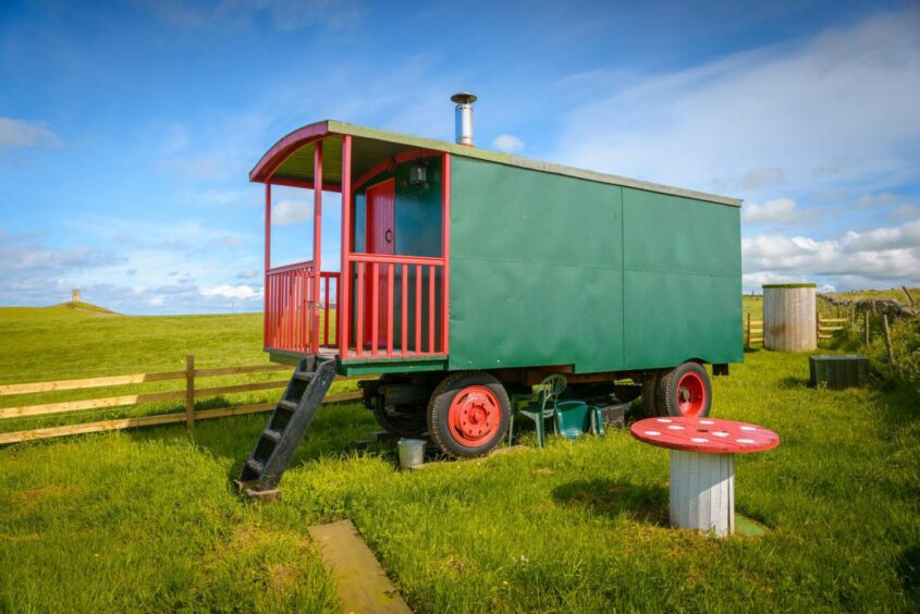 Down on the Farm converted railway carriage
