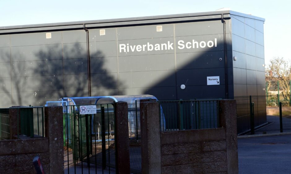 Exterior of Riverbank School.