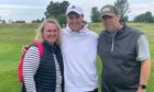 North-east golfer Fraser Laird after winning the Scottish Boys' title at Edzell. Pictured with mum Suzie and dad Colin.