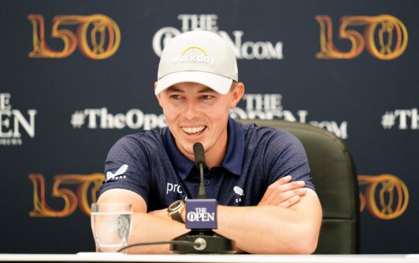 Matt Fitzpatrick during a press conference ahead of The Open at St Andrews.