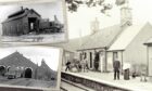 Clockwise from bottom left: Aviemore engine shed, Lybster engine shed and Loth station. Images from Neil Sinclair's new book, Highland Railway Buildings