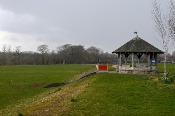 Ellon's Gordon Park could become the home of a new wheel park. Picture: Kenny Elrick/DCT Media