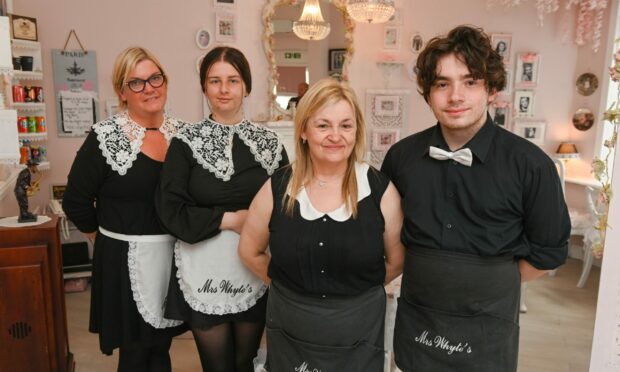 Owner Angela Whyte, centre, with her wonderful team of staff, including Tracy Lamb, left, Kaitlynn Stott, and Michael Keay, right, who is Angela's son.