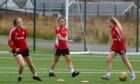 Aberdeen Women train at Cormack Park ahead of the SWPL 1 season starting. Pictures by Kenny Elrick
