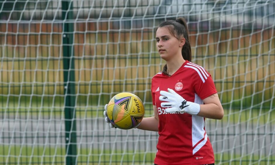Aberdeen Women goalkeeper Annalisa McCann. Image: Kenny Elrick/DC Thomson