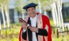 Lord Berkeley of Knighton was given an honorary degree from Aberdeen University for services to music today. Pic: Kath Flannery/DCT Media