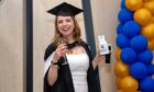 Ciorstan Towers is pictured on graduation day at P&J Live. All pictures by Kath Flannery/ DC Thomson.