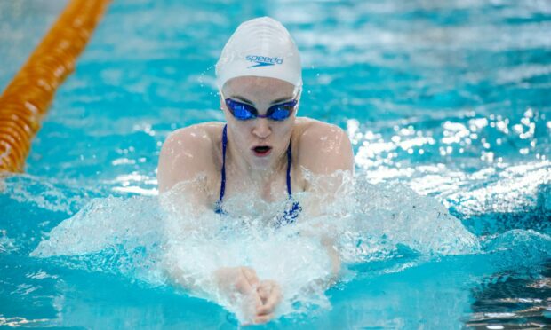Kara Hanlon at a Scottish Swimming training camp at Aberdeen Sports Village. Photo by Kath Flannery