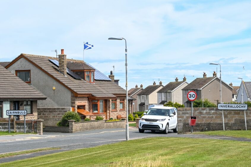 A residential street in Inverallochy