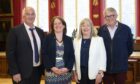 Picture shows; Left to right: Highland Council leader Raymond Bremner with MSPs and MPs, Maree Todd, Rhoda Grand and Jamie Stone at Inverness Town House.