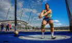 Burghead hammer thrower Mark Dry in action at the UK Championships. Photo by Ian Stephen/ProSports/Shutterstock (13000161aj)