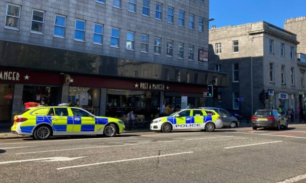 The crash occurred between Union Street Bon Accord Street. Supplied by Philippa Gerrard/DC Thomson