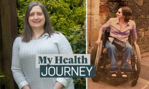 Rhona Barton was left in a wheelchair after being diagnosed with ME.