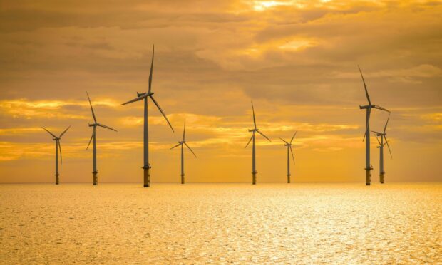 Offshore wind farm turbines