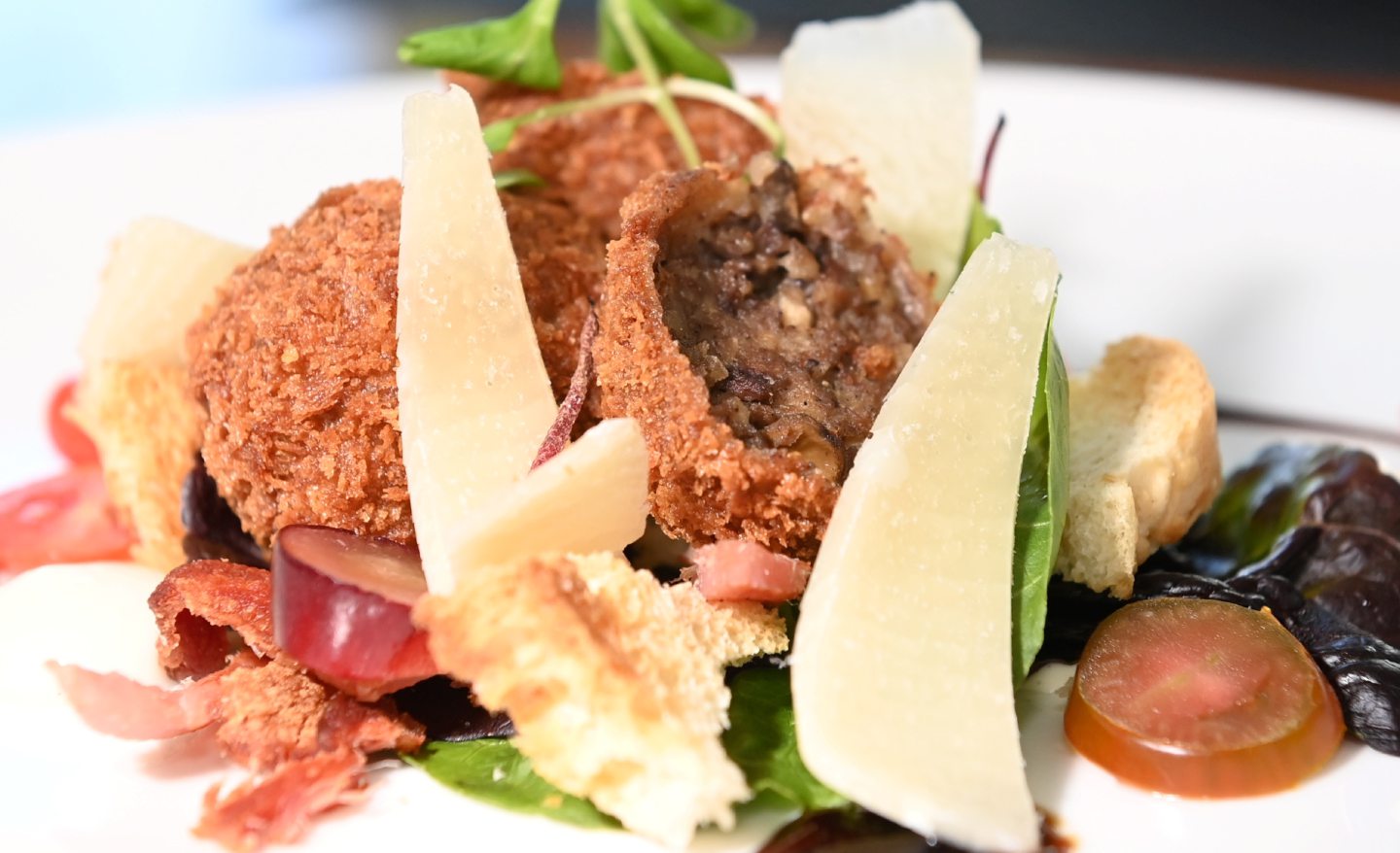 The haggis bon bons at City bar and diner