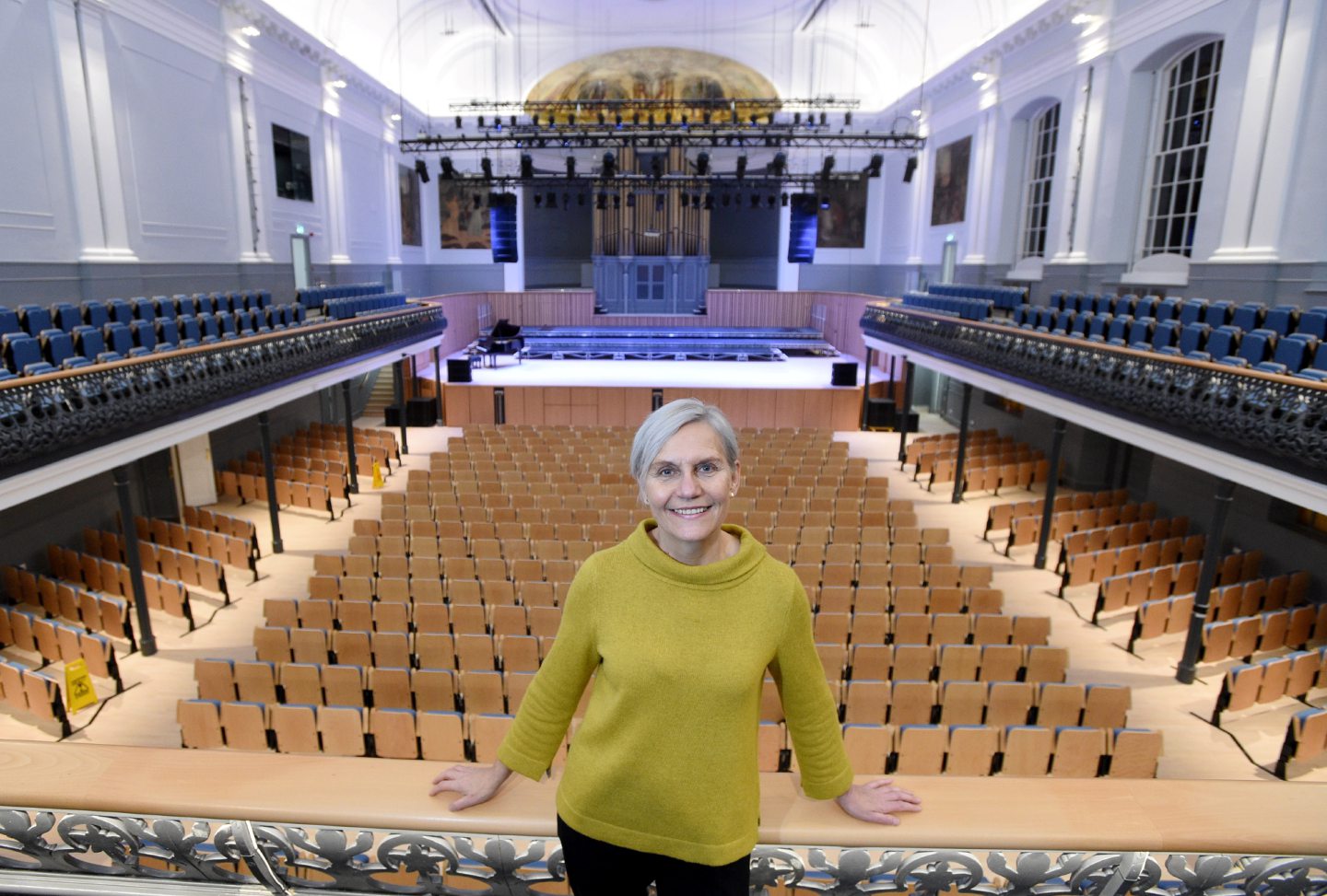 Jane Spiers at the newly-refurbished Music Hall