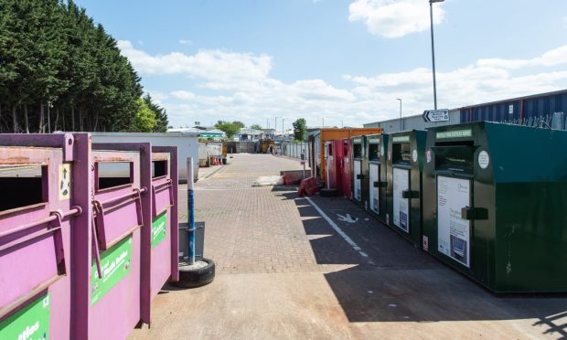 The recycling centres affected will be closed on Mondays. Image: Jason Hedges/DC Thomson