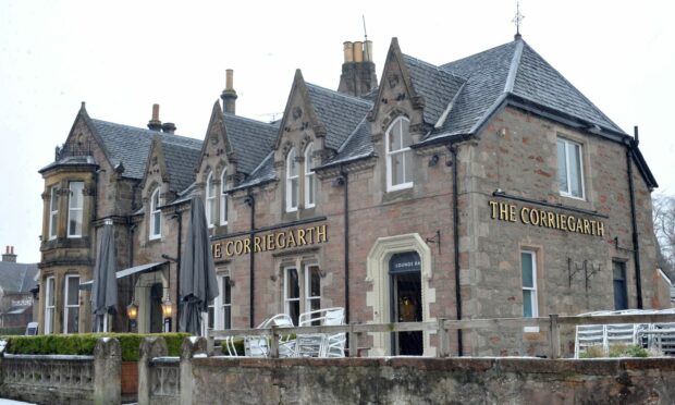 Corriegarth Hotel in Inverness was broken into early on Saturday morning. Picture by Sandy McCook.