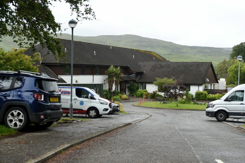 Home Farm Care Home in Portree where a Covid outbreak eventually killed 11 people. Family members are heading to the Scottish Covid-19 Inquiry in Edinburgh.
