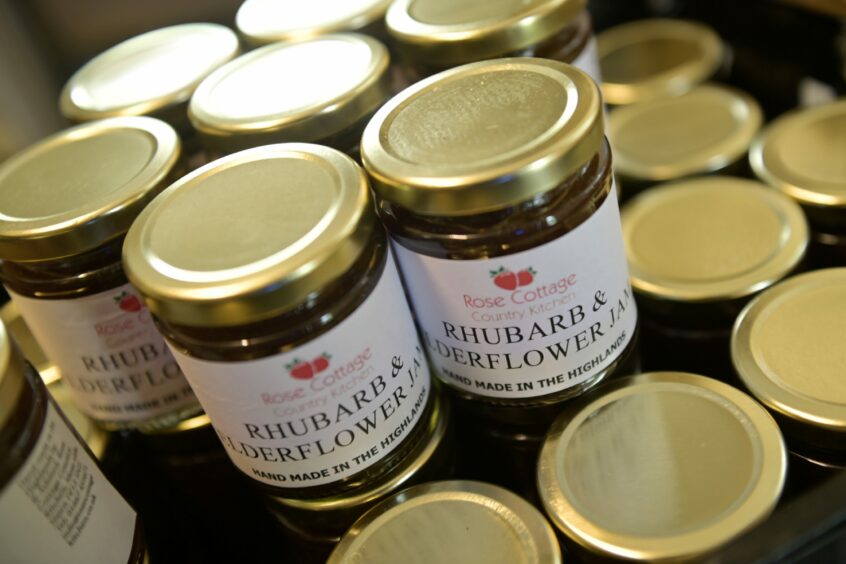 Jars of Rose Cottage Country Kitchen Rhubarb and elderflower jam