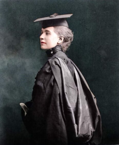 Elizabeth MacBean Ross on her graduation in Glasgow