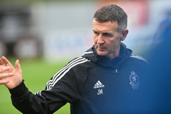 Cove Rangers manager Jim McIntyre. Pictures by Scott Baxter