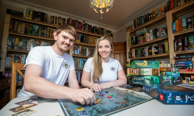 Glenn and Jen Bowen have started up their board game business, Rent Shuffle and Roll, where they rent out board games. Picture by Scott Baxter