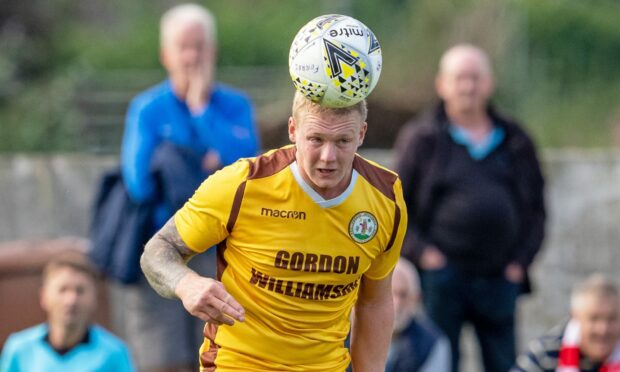 Forres Mechanics player Lee Fraser. Image: Jasperimage.