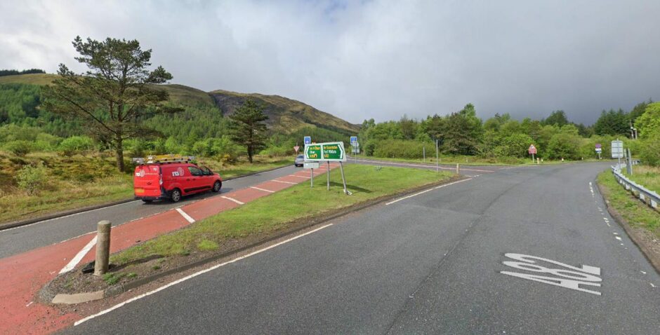 A85 tyndrum 