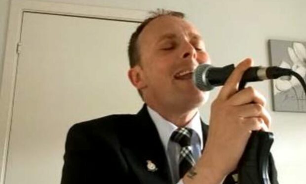 The Singing Funeral Director, David Guthrie.