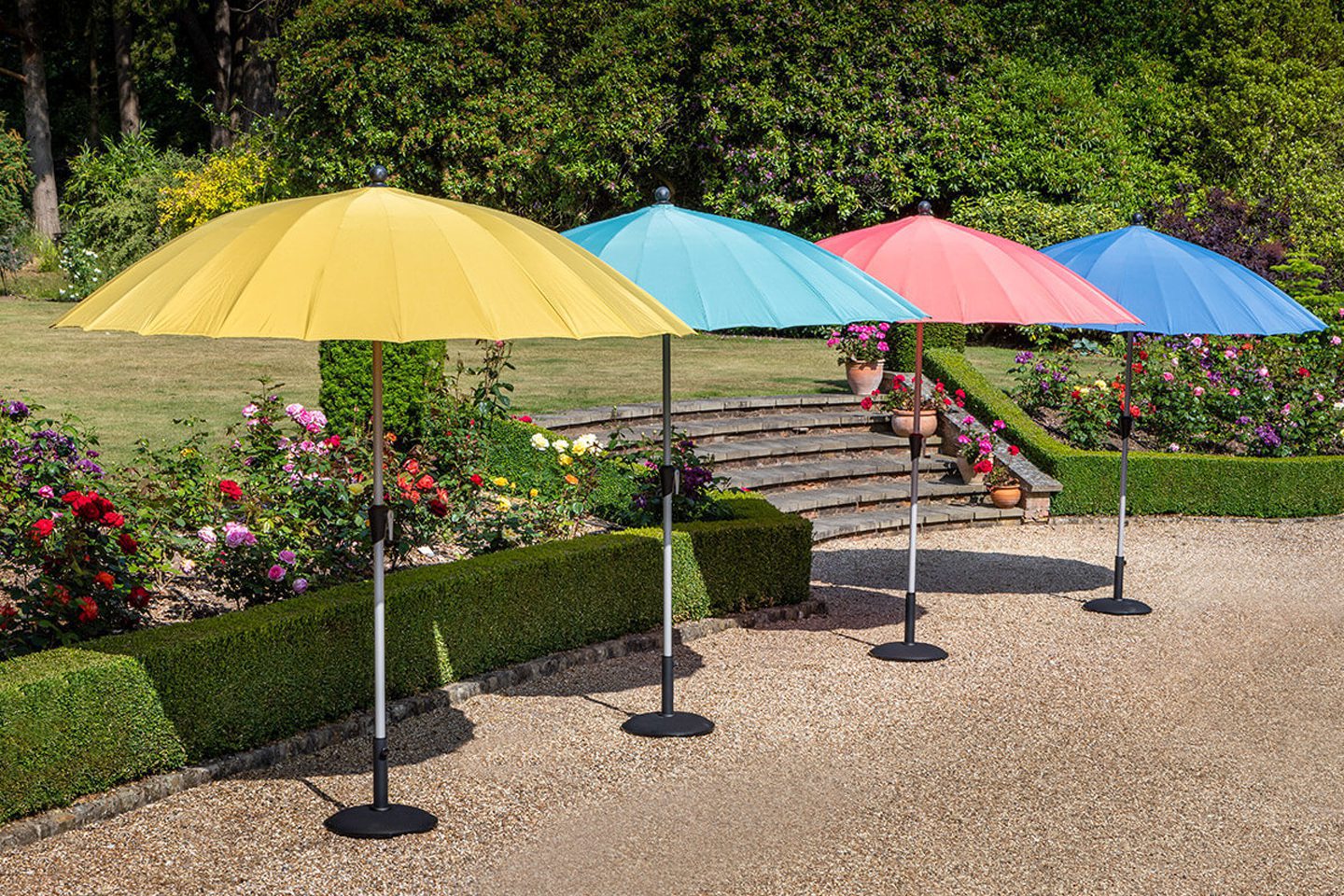 Colourful parasols
