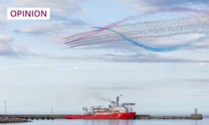 The Red Arrows fly over Peterhead for Scottish Week 2022 (Photo: Scott Baxter/DC Thomson)
