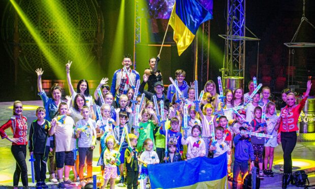 Circus Extreme rolls into Aberdeen and invites  Ukrainian refugees to watch, Picture by Wullie Marr / DC Thomson.
