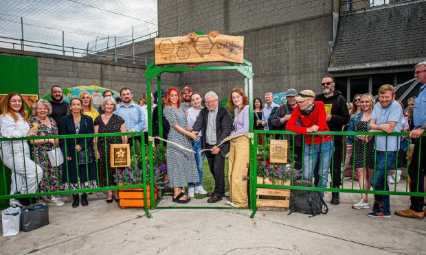 Launch of Green and Bee garden in memory of Angela Joss.