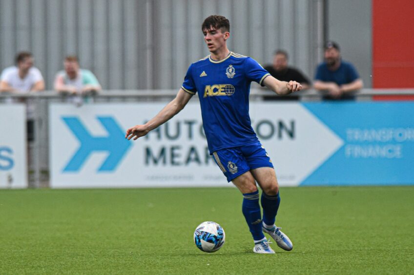 Evan Towler, who is on loan at Cove Rangers from Aberdeen