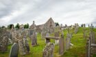 Bones were left scattered around St Ciaran's kirkyard at Fetteresso in Stonehaven. Picture by Wullie Marr.