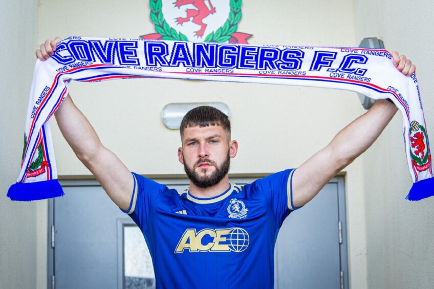 Gerry McDonagh joined Cove Rangers in the summer. Image: Wullie Marr/DC Thomson