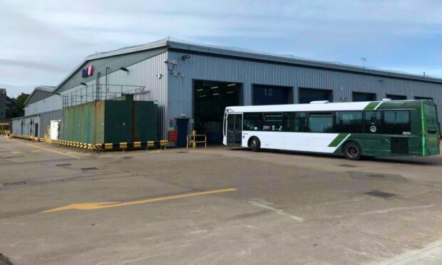 The First depot in Aberdeen is going to be upgraded to cater for electric buses.