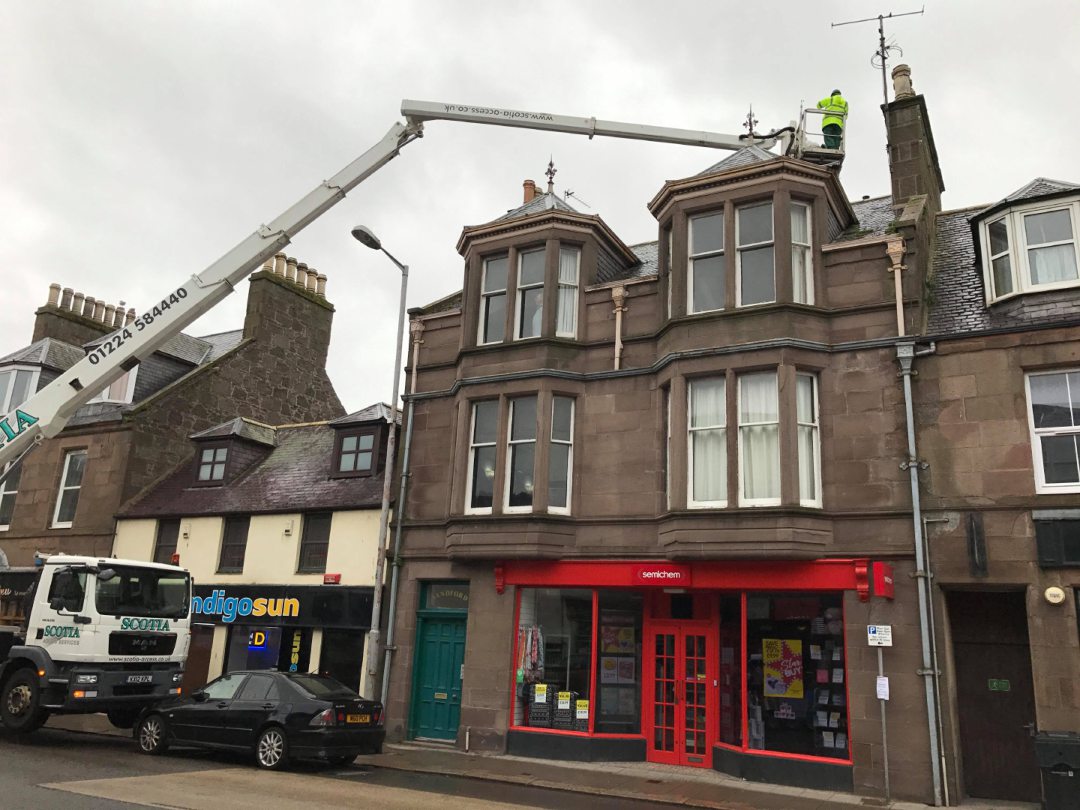 Seagull nests and eggs being removed from town centre buildings in Stonehaven