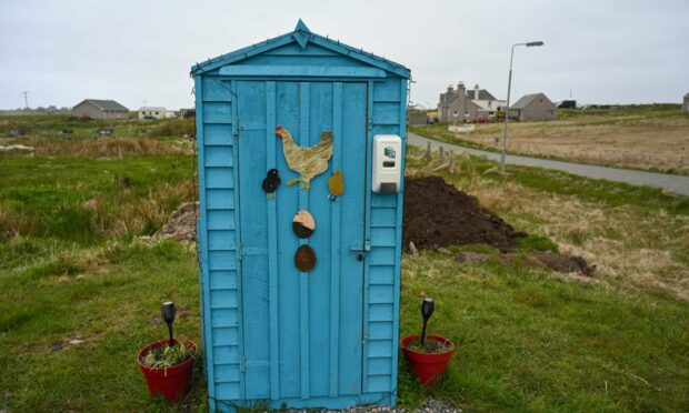 CROFT PRODUCE: A stall selling eggs from a croft on the Isle of Lewis.