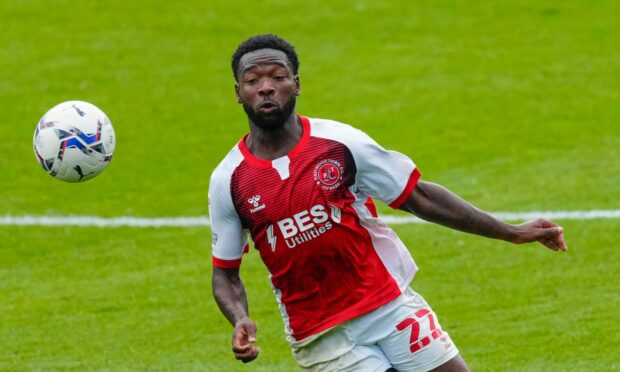 Shayden Morris in action for Fleetwood Town against Plymouth Argyle in  League One.