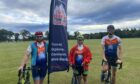 Dave Bromfield, Catherine Lyon and Scott Mitchell are part of the group of cyclists tackling the NC500 for MS. Supplied by Bike the UK for MS.