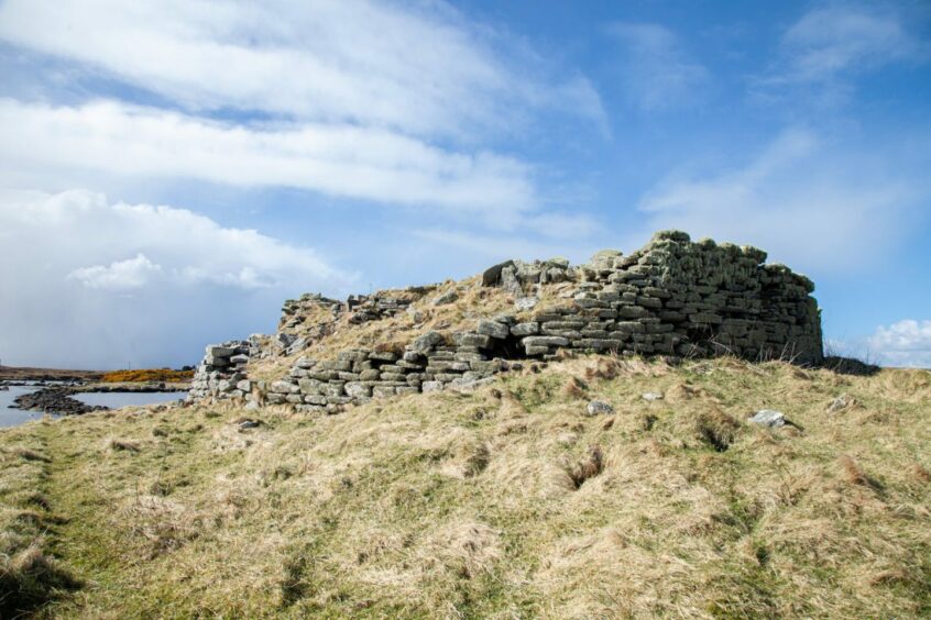 The ruins of a broch.