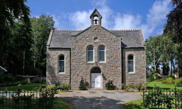 This converted church is stunning both inside and outside.