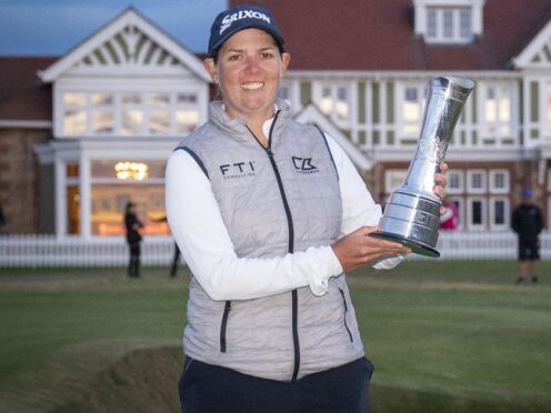Ashleigh Buhai finally clinched the AIG Women's Open title after a fractious day at Muirfield.