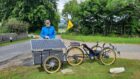 John Brady is cycling down to Plymouth in his handmade E-Trike. Supplied by John Brady.