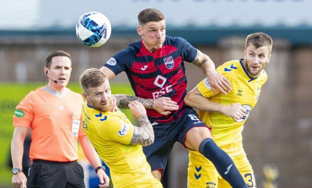 Ross Callachan in action for Ross County.