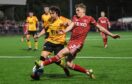 Jack MacKenzie in action at Annan in the League Cup