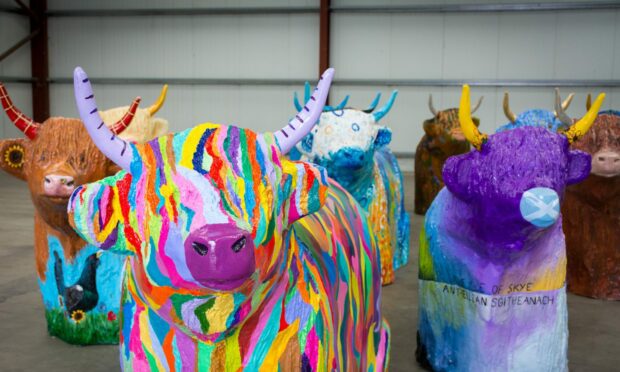 21 of the sculptures installed as part of the Great Heilan Coo Trail is is going under the hammer next month as the summer venture comes to an end.